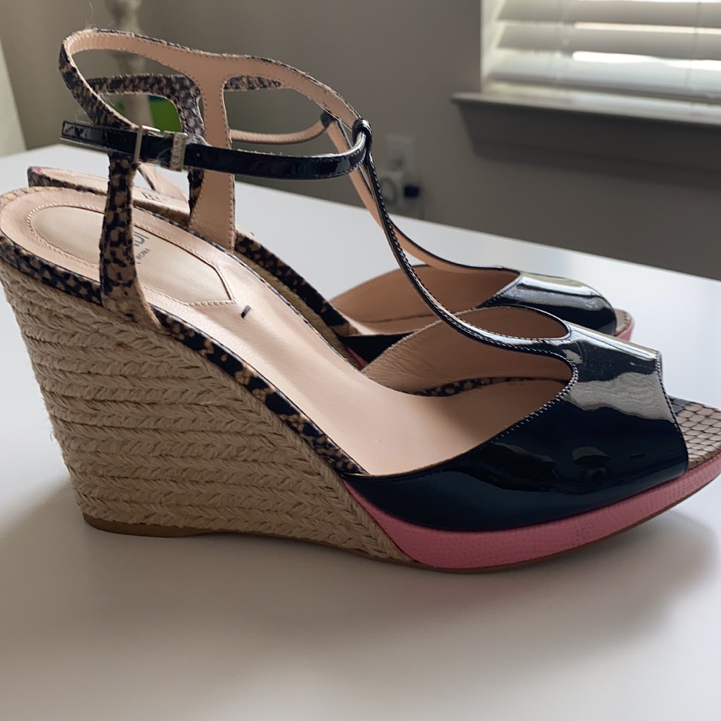 Fendi Wedge Espadrilles 39.5